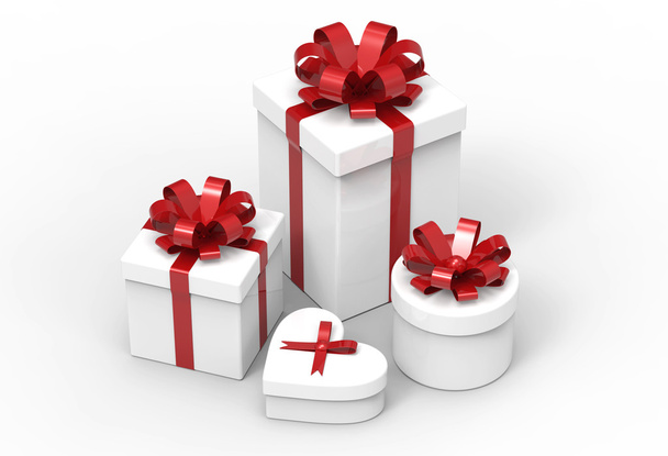 Four different kind of present boxes - Photo, Image