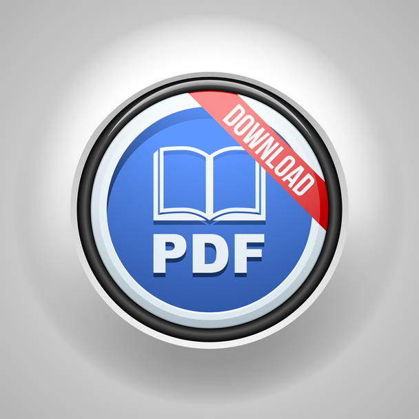 Descargar signo de botón PDF
 - Vector, imagen