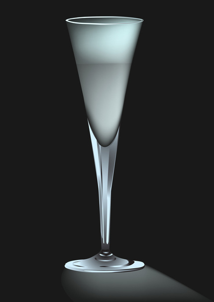 Glass of champagne - Vector, Image