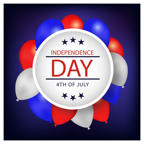 USA Independence Day card - Vektör, Görsel
