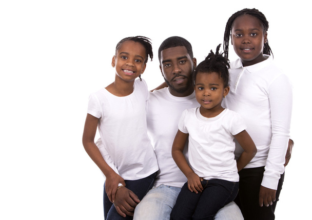 czarny młodych rodzeństwa - Zdjęcie, obraz
