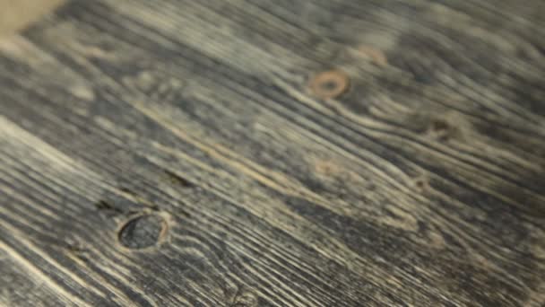 Taza de café en mesa de madera vintage
 - Metraje, vídeo