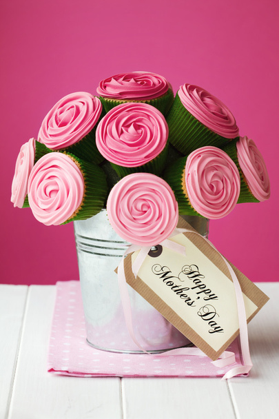 Bouquet de cupcakes fête des mères
 - Photo, image