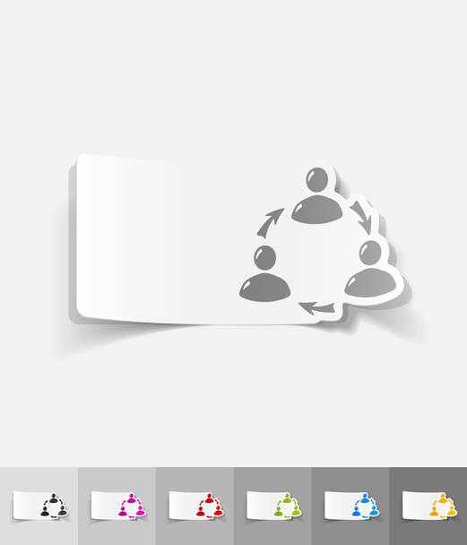 realistic design interaction icon elements - Vector, Image
