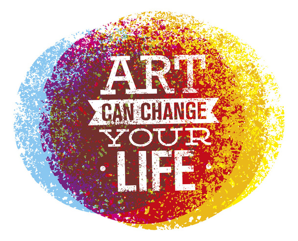 Art Can Change Your Quote - Vector, Image