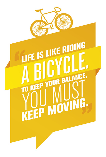 Life Is Like Riding A Bicycle - Vecteur, image