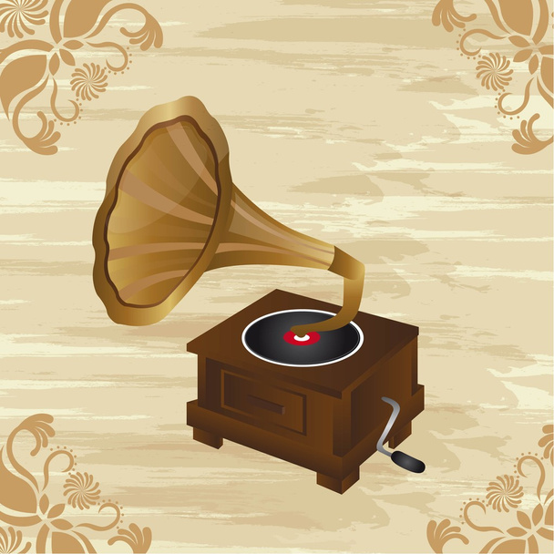 gramophone - Vector, Image