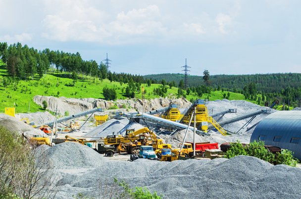 The mining and crushed stone production - Foto, Imagen