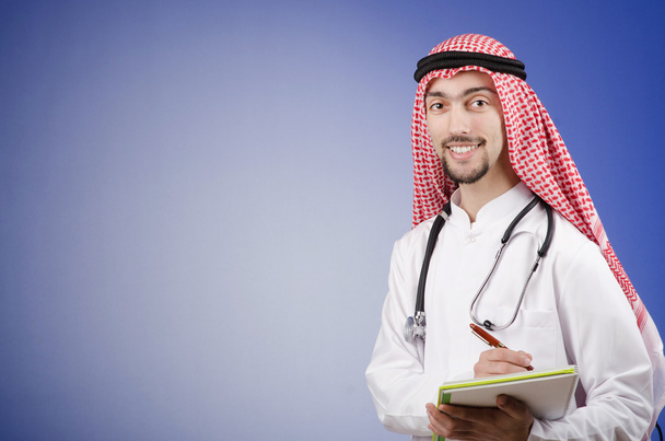 Arab doctor in studio shooting - Photo, Image