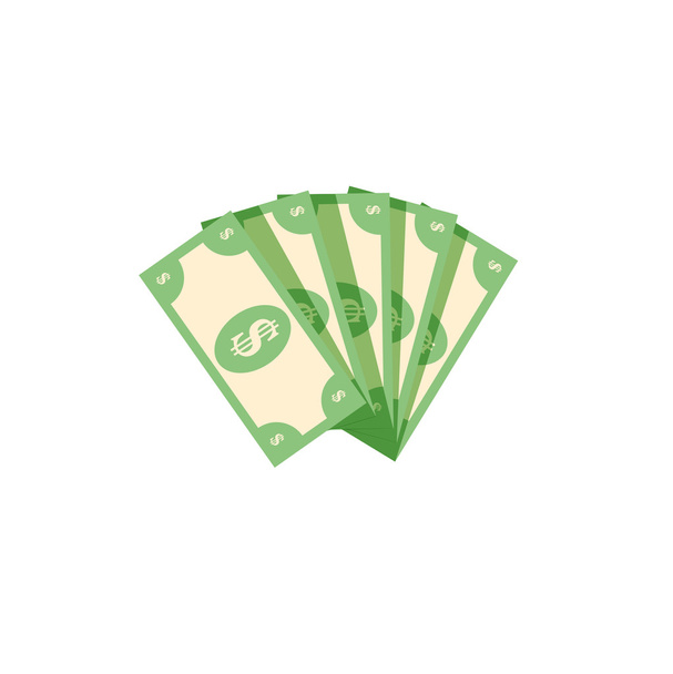 Finance icon. Money stack vector illustration. - Vector, Image