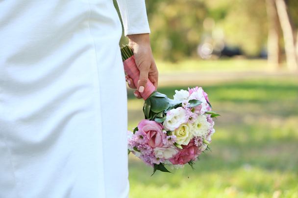 bouquet de mariage à la main - Photo, image