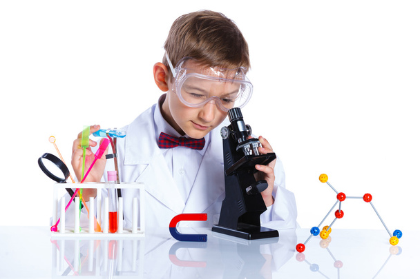 Young enthusiastic Chemist - Zdjęcie, obraz