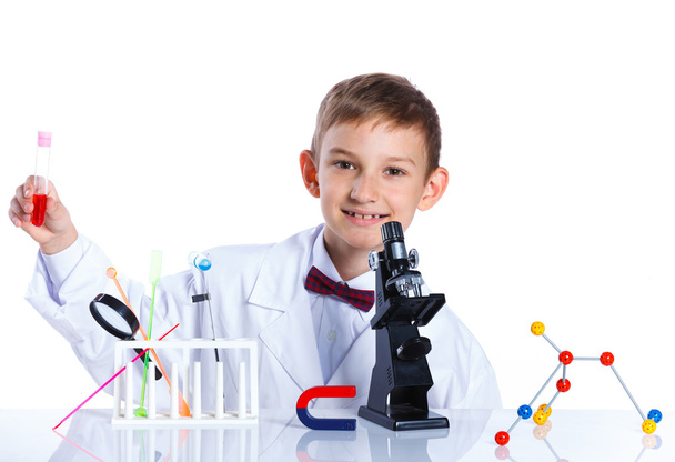 Young enthusiastic Chemist - Foto, Bild