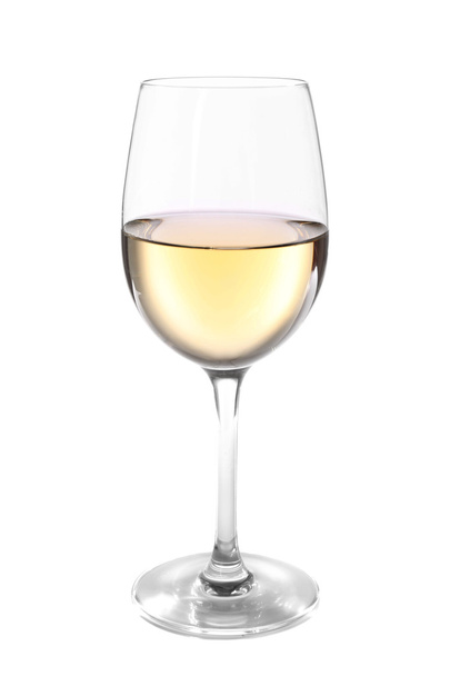 Glass of wine on light background - Foto, afbeelding