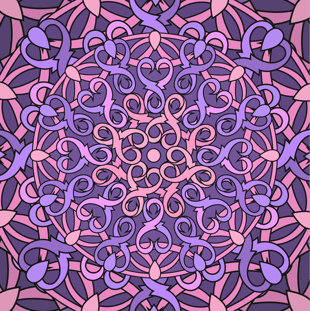decoratieve achtergrond met een circulaire patroon. Mandala - Vector, afbeelding