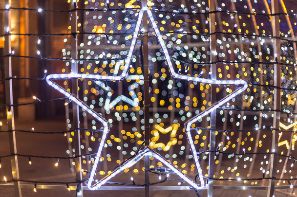 Star chaped Christmas decoration - Fotoğraf, Görsel