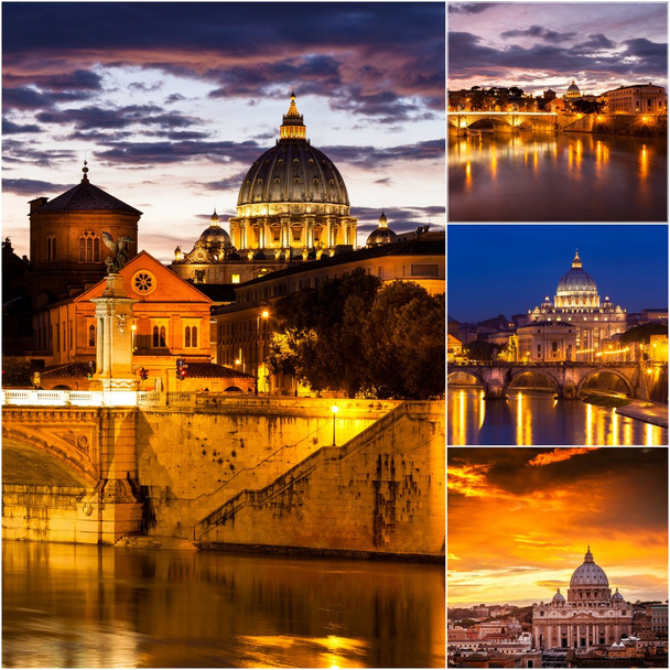 Romanische Collage. Fotos aufgenommen in rom, italien - Foto, Bild