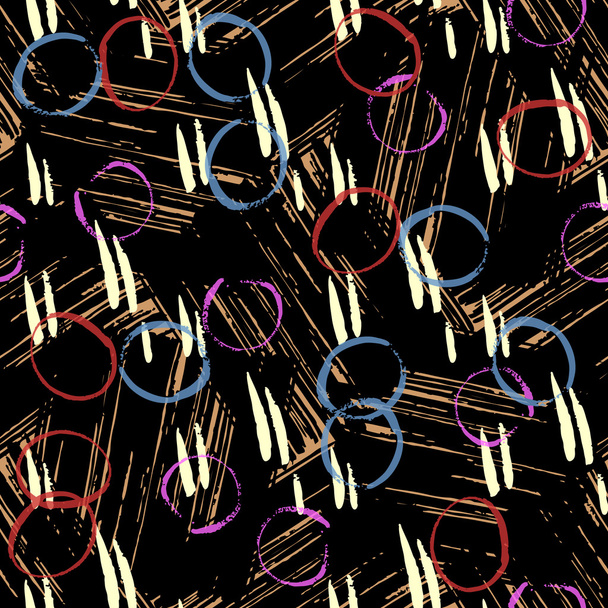 Naadloze vector achtergrond-slordig penseelstreken - Vector, afbeelding