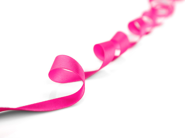 Pink curly ribbon  - Foto, Bild