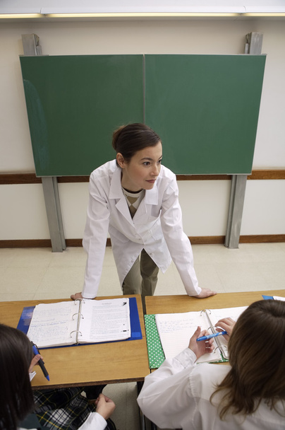 Vrouwelijke leraar lesgeven een les - Foto, afbeelding