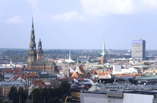  Riga. A vista superior sobre a cidade velha
. - Foto, Imagem