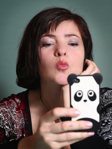 жінка спілкується бойфренд мобільний сервіс знайомств
 - Фото, зображення