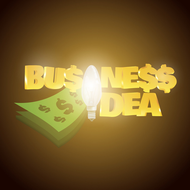 ビジネス アイデアのソリューション創造コンセプト背景 - ベクター画像