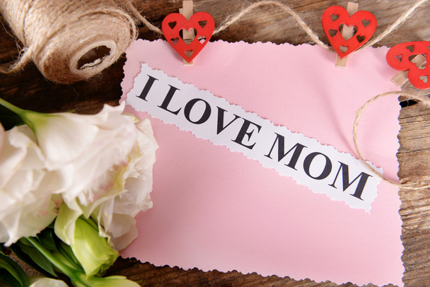 Congratulation card for mother's day  - Фото, зображення