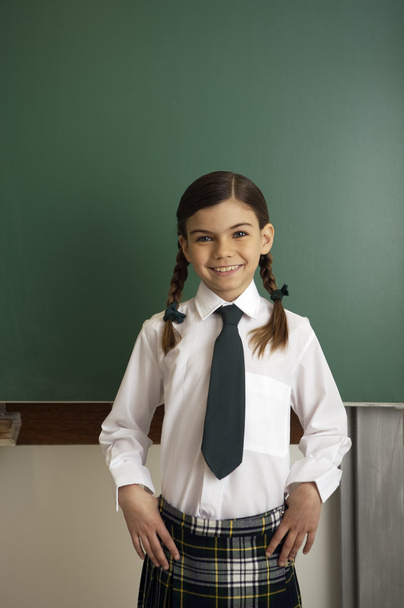 Little girl at school classroom - Photo, image