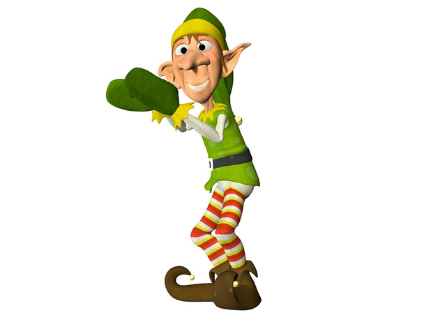 aplaudiendo elfo de Navidad
 - Foto, Imagen