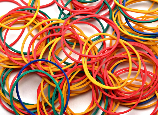 gekleurde elastiekjes - Foto, afbeelding