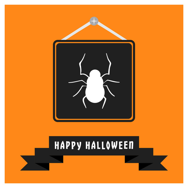 Spider icon. Happy Halloween - Vektor, kép