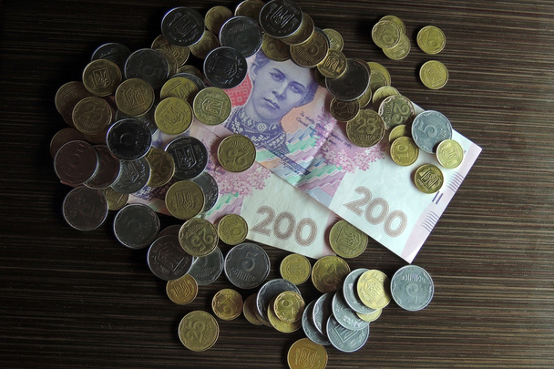 Ukrán pénzt háttér - Fotó, kép