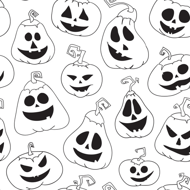 Seamless pattern for Halloween with pumpkins - Vektor, kép