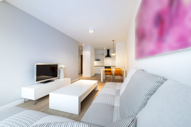 moderní design interiéru obývacího pokoje a kuchyně - Fotografie, Obrázek
