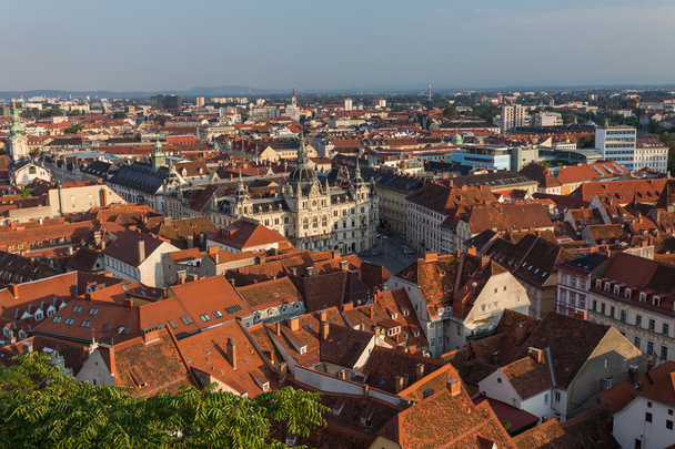 Pintoresca vista aérea de la ciudad vieja
 - Foto, Imagen