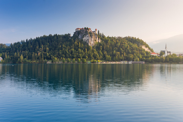 αφαίμαξη λίμνη, η Σλοβενία, η Ευρώπη - Φωτογραφία, εικόνα