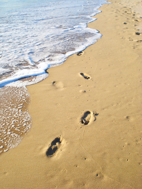 plaj ayak izleri - Fotoğraf, Görsel