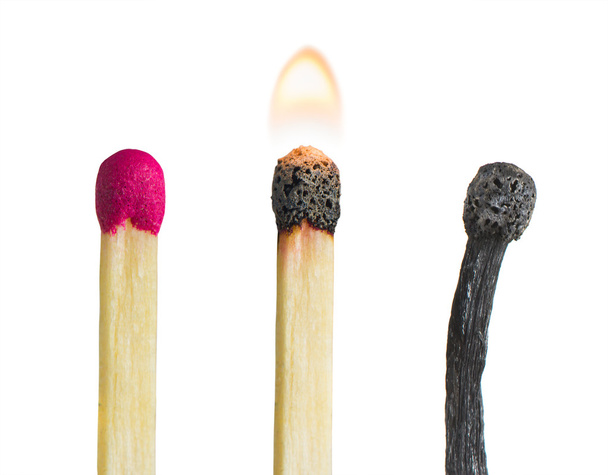 some matches on a white background - Photo, Image