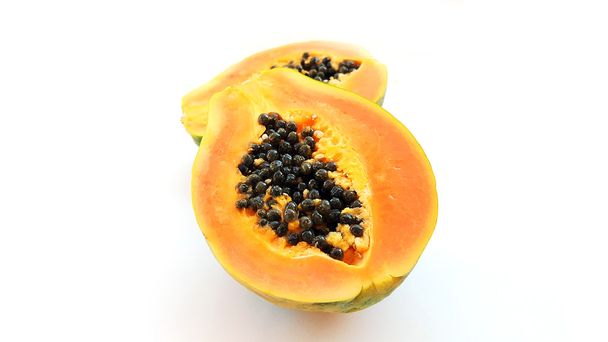 Papaya vruchten op witte - Foto, afbeelding