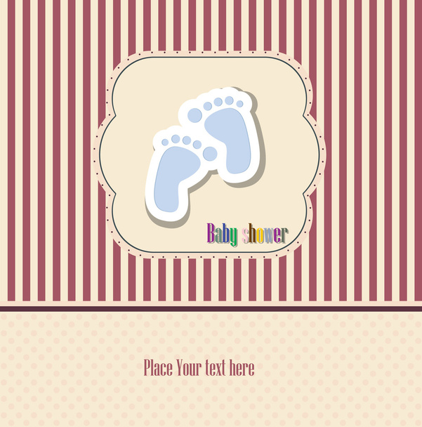 Tarjeta de anuncio del bebé. ilustración vectorial - Vector, imagen
