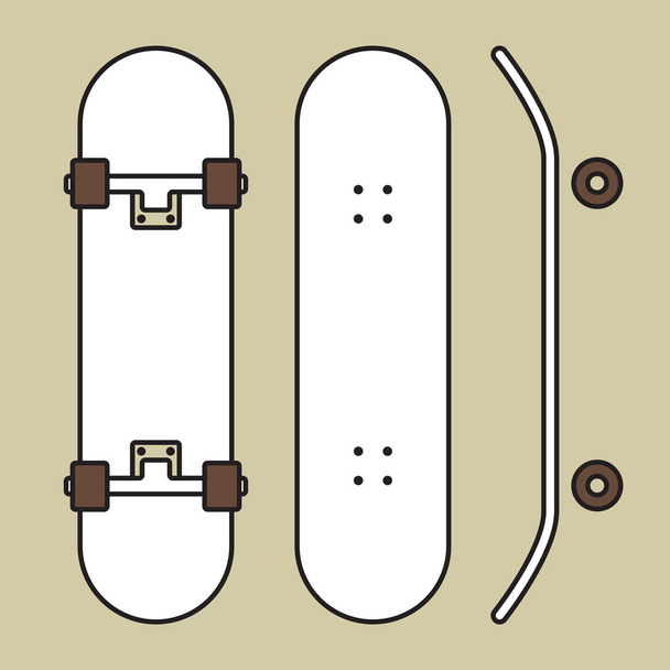 Skateboard - Vector, afbeelding