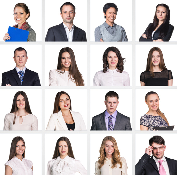 Business people portrait collage. - Photo, Image