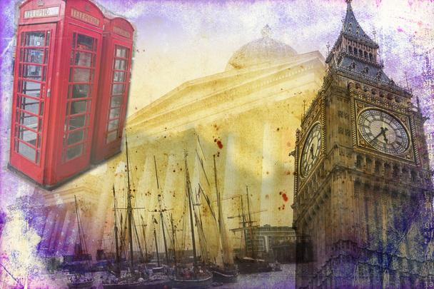 Художественная иллюстрация Лондона
 - Фото, изображение