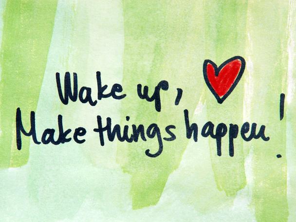 Motivational message wake up - Фото, изображение