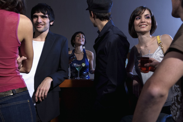 Group of people in bar - Фото, зображення