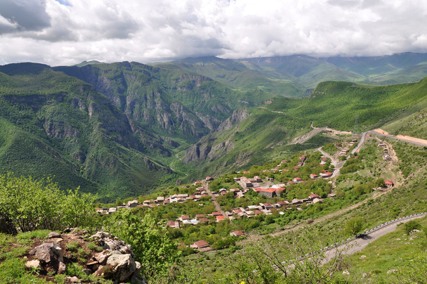 Landscape from ropeway to Tatev, Armenia. - Фото, зображення