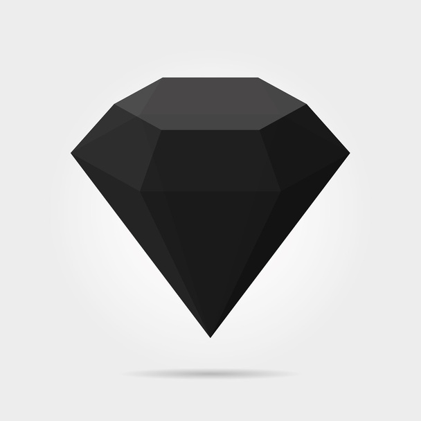 Gyémánt fekete vektor - Vektor, kép