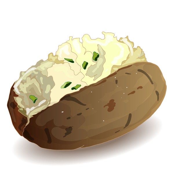 Aardappel BBQ-vector - Vector, afbeelding