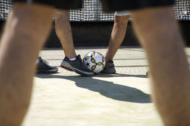 male legs playing football - Photo, Image